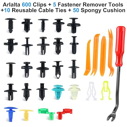 Miniatura 8 de 300 clips Tesla para parachoques y guardabarros, 20 tamaños, juego de remaches de clip Tesla con removedor de sujetador, sujetador de retención