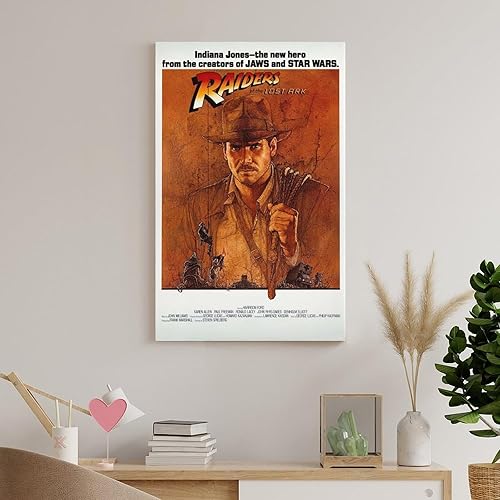Miniatura 8 de Póster de películas retro de Raiders of The Lost Ark Retro de los años 80, impresión de imagen vintage de los años 80, póster de pintura en lienzo,