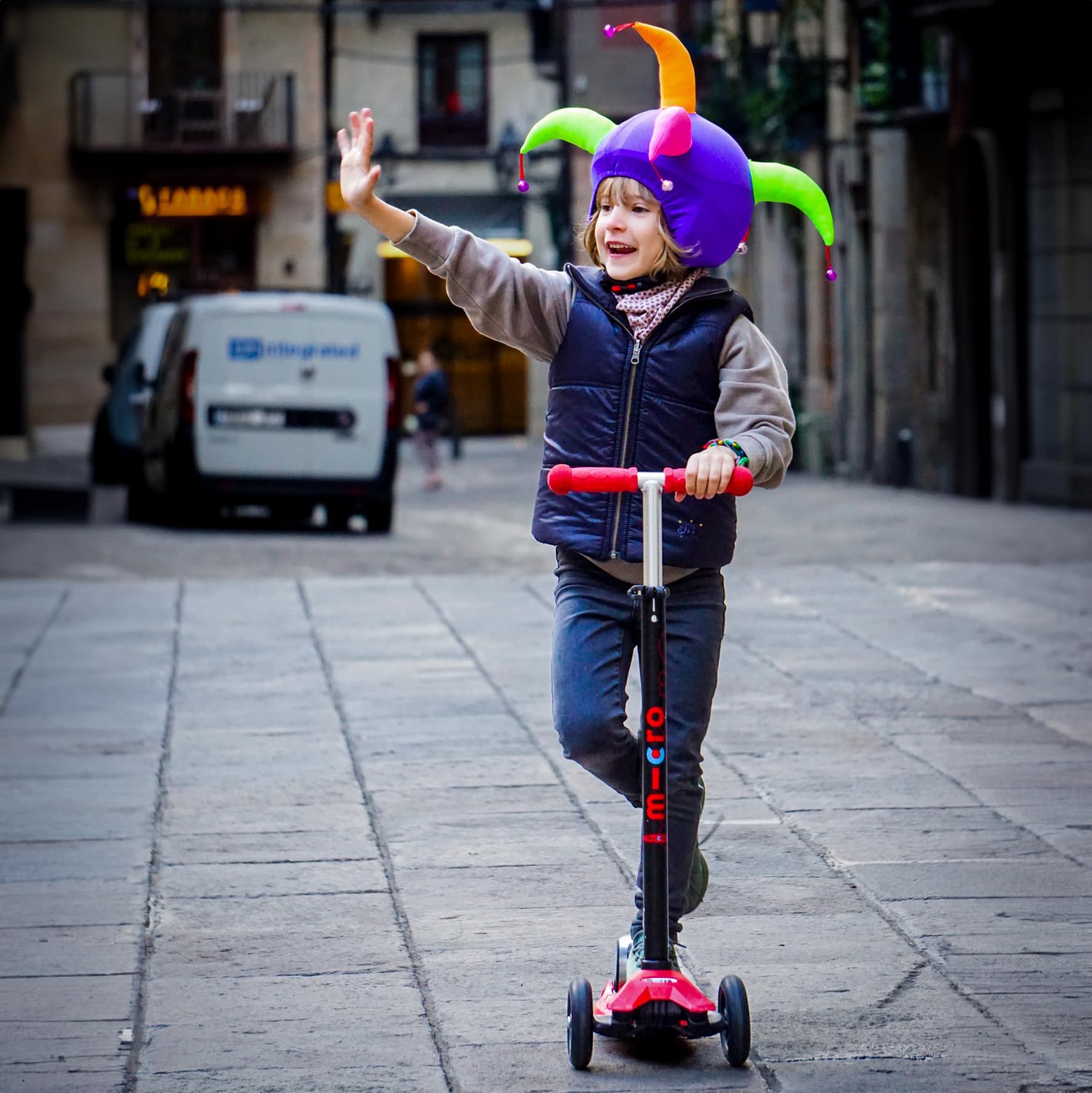 Housse Coolcasc Joker 2 – Multispot, Taille Unique, Clochettes Et Design Fun