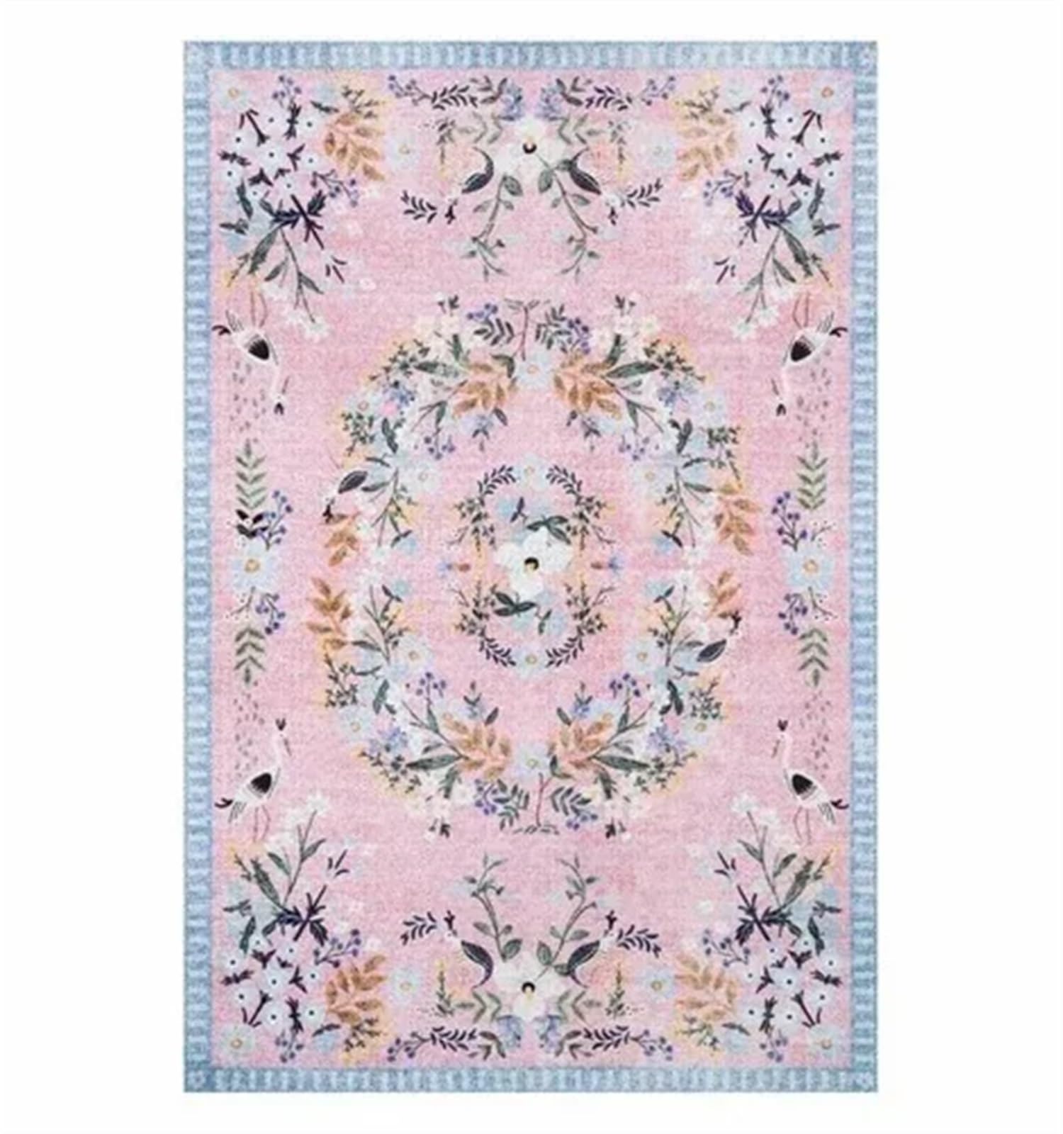 Tapis de sol bohème antidérapant de 120x160cm pour salon moderne