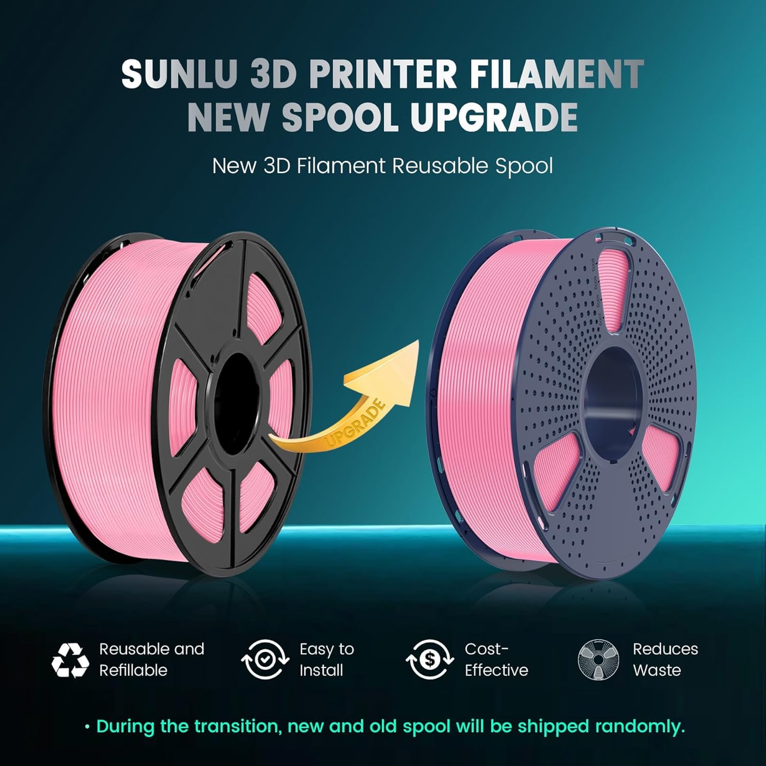 SUNLU 10KG PLA+ Filamento, Filamento Stampante 3D PLA Plus, Filamento PLA Plus Resistente, Bobina da 1kg, 10 Rotoli, Nero+Bianco+Grigio+Rosso+Blu+Verde+Arancione+Giallo Vero+Viola+Trasparente Bianco