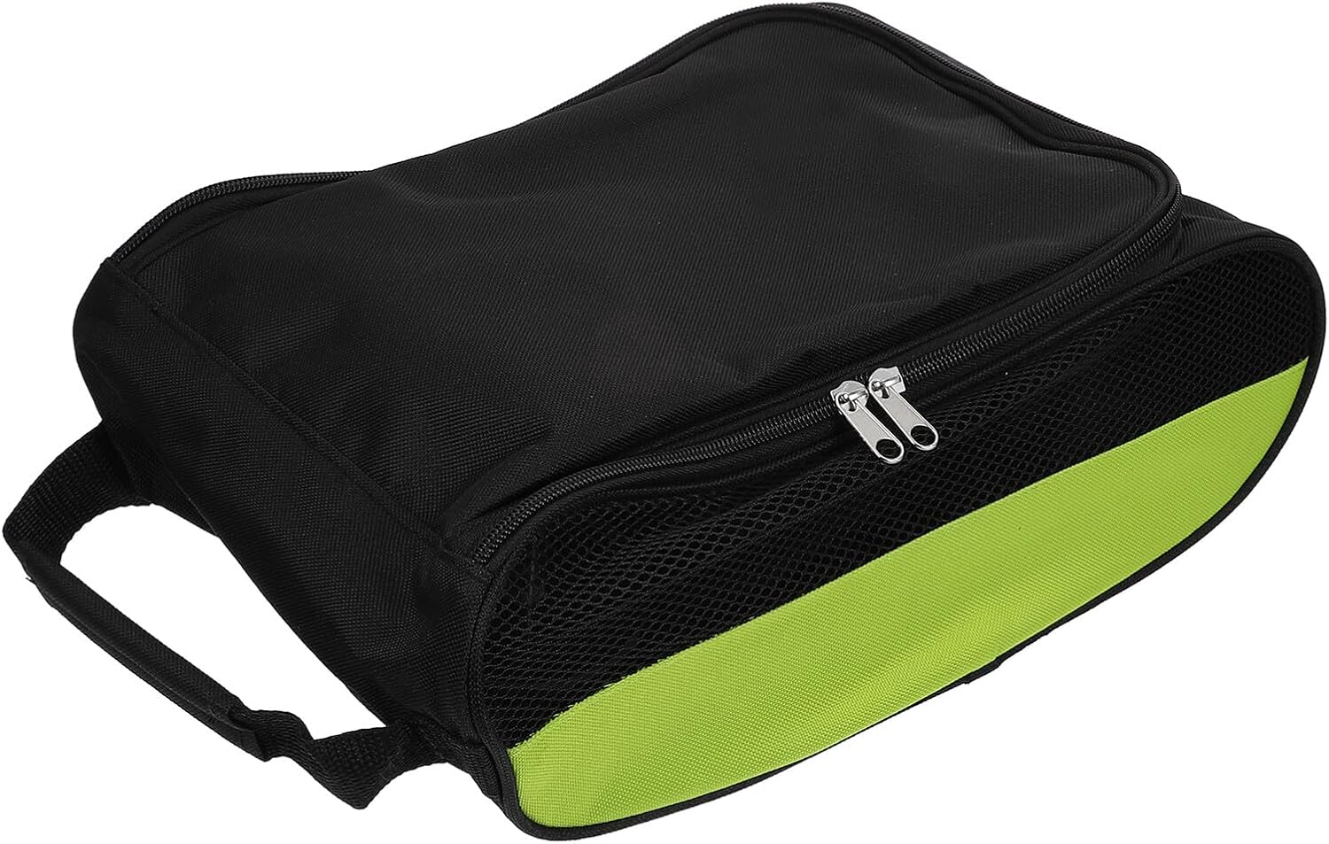 Beavorty Portable Golf Shoe Bag Handheld Nylon Zippered Storage Pouch for Outdoor Golf Shoes Carrying, Convenient Sneaker Organizer for Men and Women