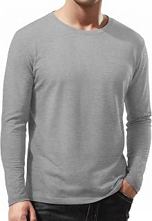 Men's Classic Long-Sleeve Crew Neck T-Shirt