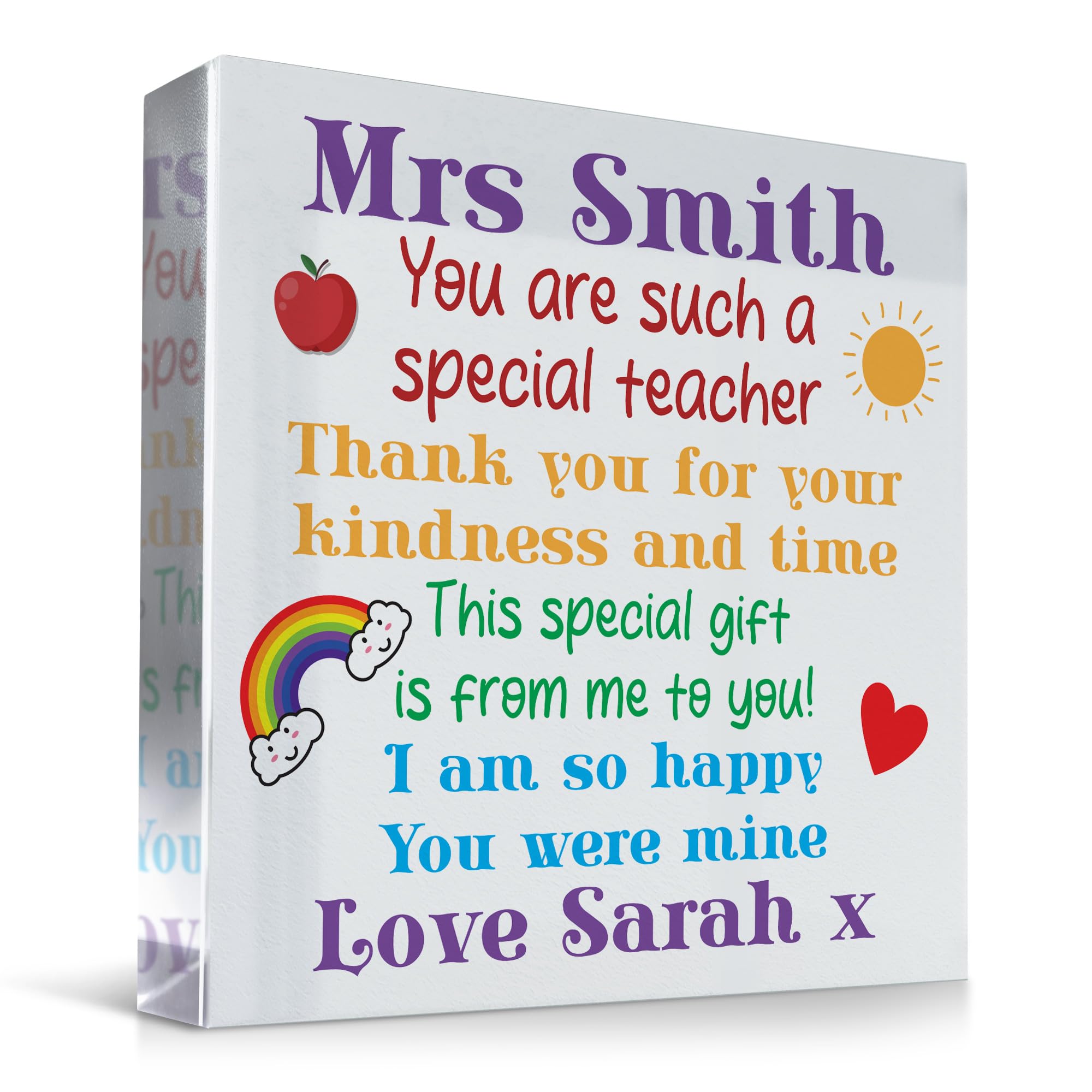 Red Ocean So Glad You Were Mine Teacher Gifts Personalised Thank You Teacher Gifts For Men Women Leaving School Gift End Of Term Gift Thank You Gifts For Him Her Keepsake