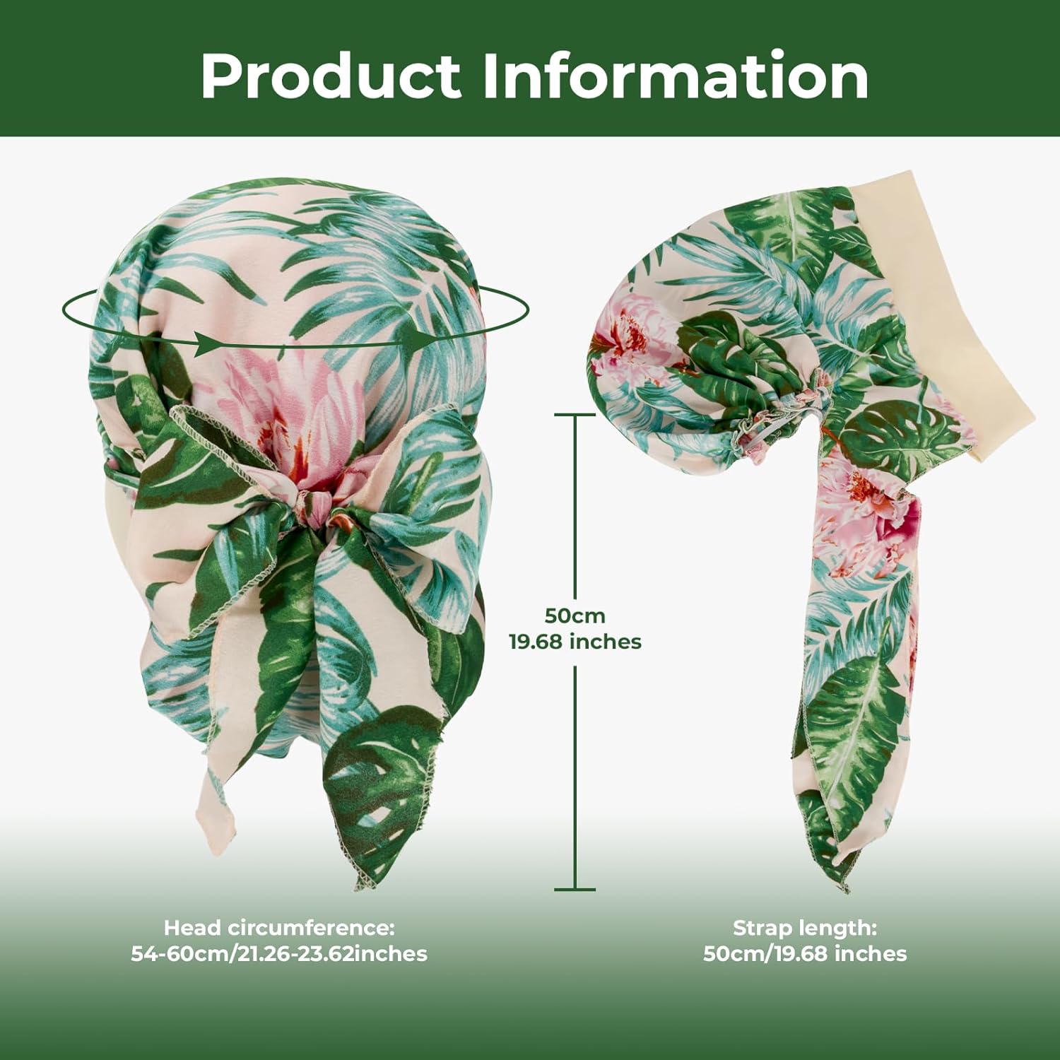 FADACHY Chemo Headwear for Women,Chemo Caps Lightweight for Summer with Head Scarf,Silky Soft Hair Turbans Fashion - Image 6