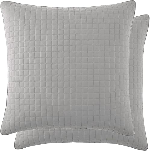 Vista 115 de Fundas Southshore Fine Linens Vilano Springs, para almohada, acolchadas, Microfibra, Pizarra, 20" x 36" 01 - Blanco brillante