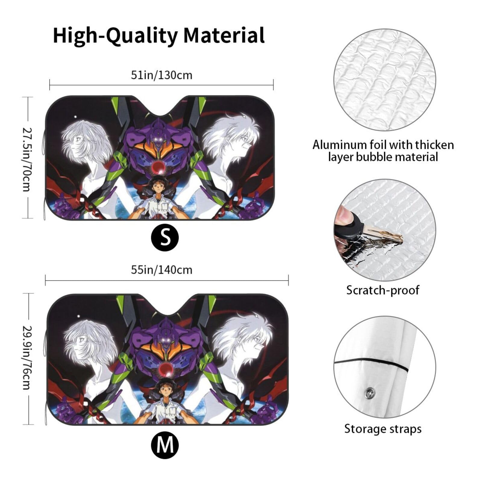 Amazon | フロントサンシェード 新世紀エヴァンゲリオン サンシェード