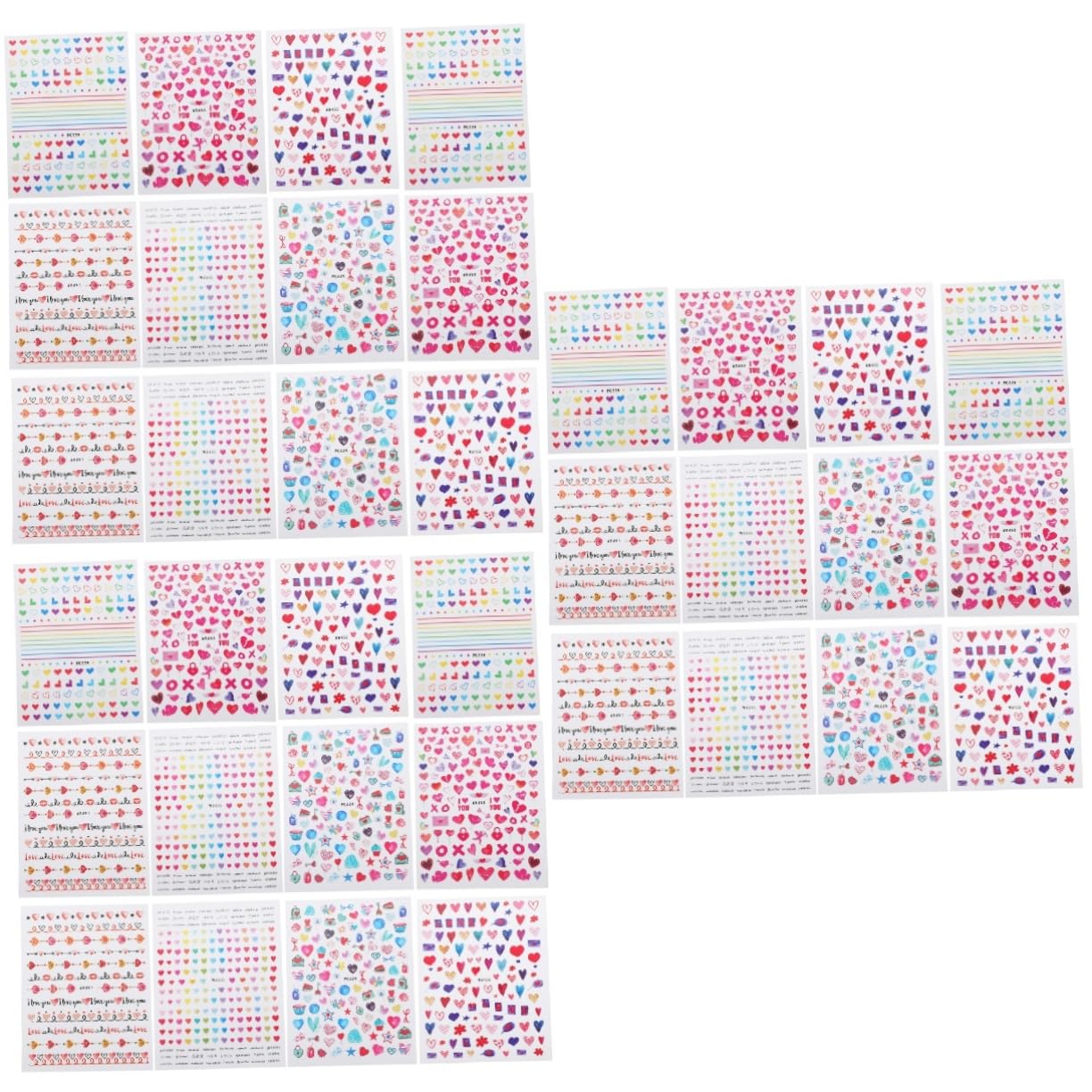 minkissy 36hojas Pegatinas De Uñas Para San Valentín De Decoración De y Labios Para Manicura y Nail Art Salón