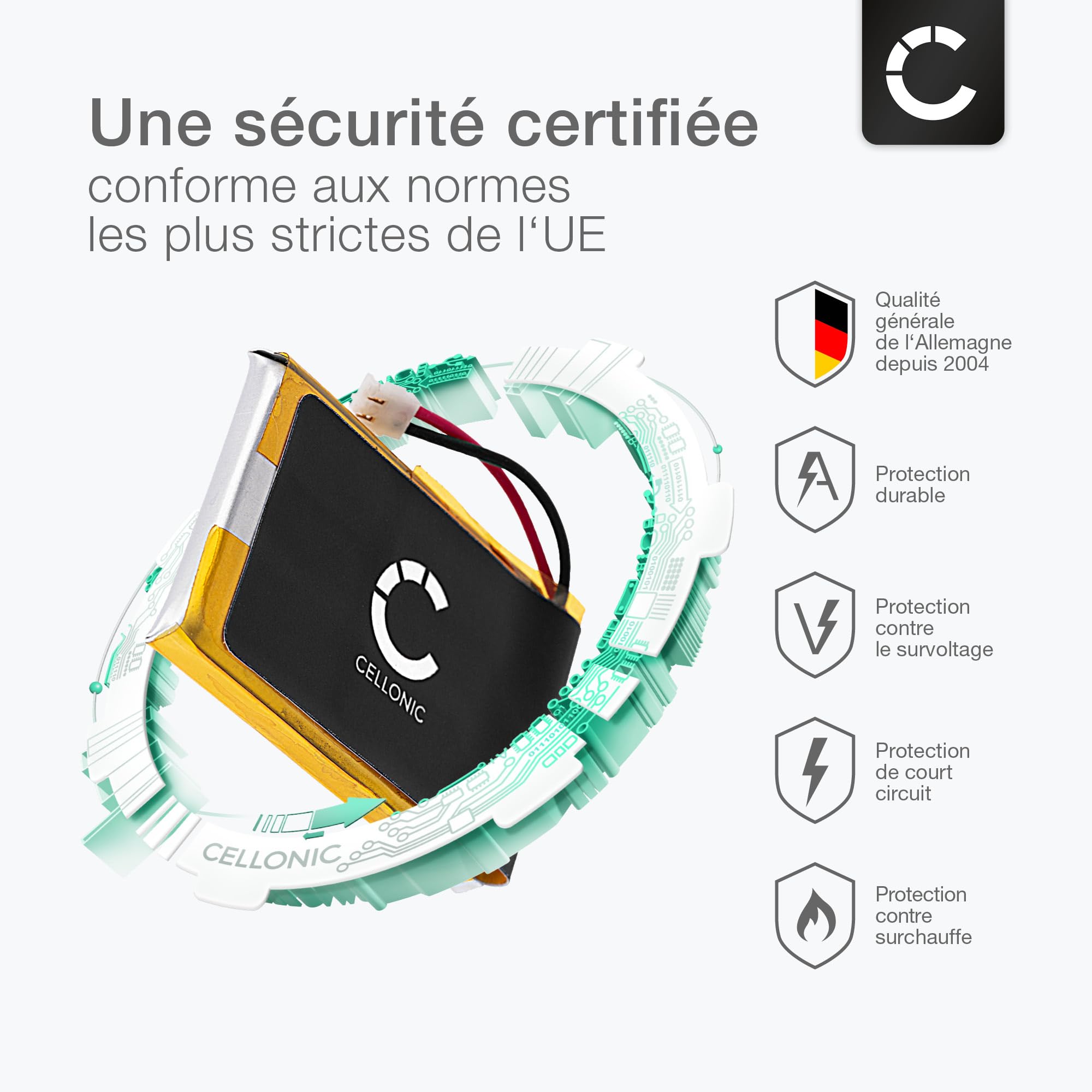 Batterie De Rechange 361-00086-00 / 361-00086-23 Pour Montre Garmin Instinct, Vivoactive 4, Approach G10