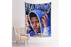 CHLGEAR Nardo Wick Rapper Wick Singer Tapestry Wall Tapestry Posters Wall Hanging...