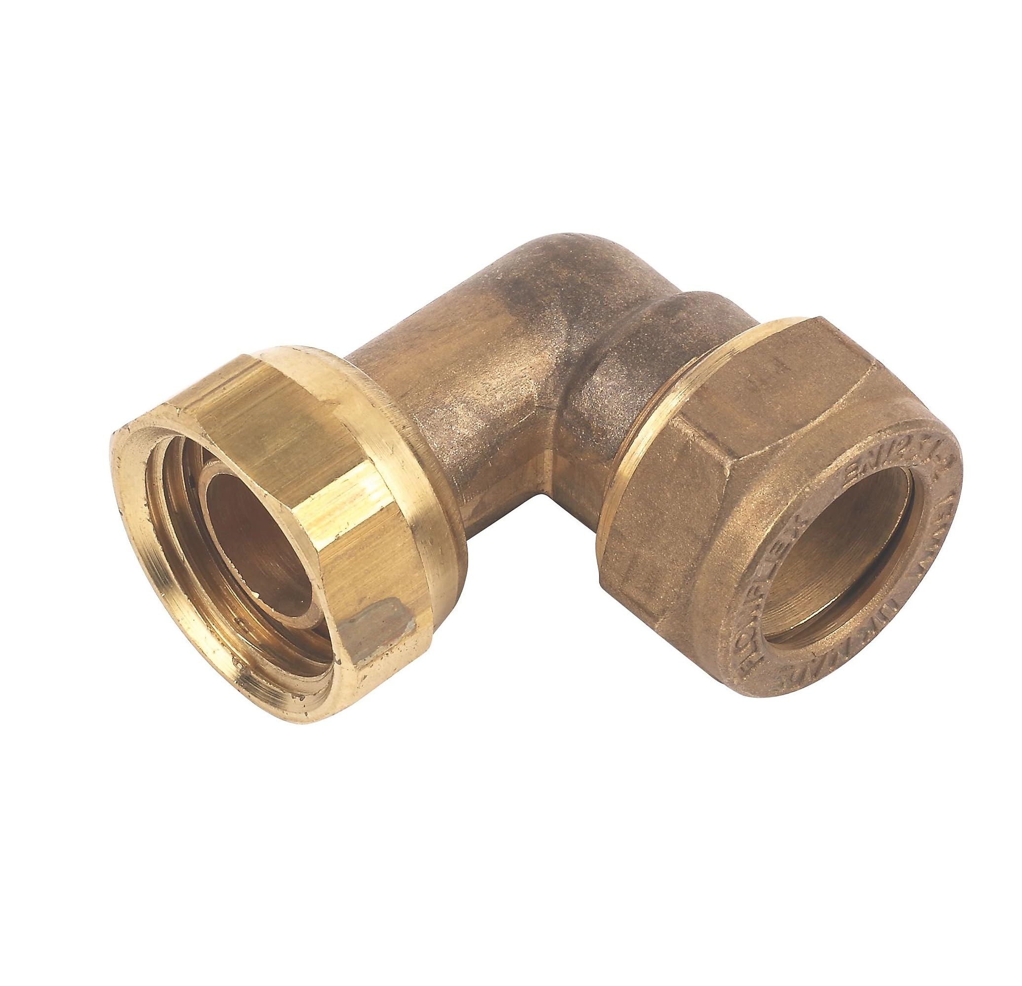Shirenock Bent Compression Tap Connector 15Mm X ½" (L)47.5Mm, 1 In Pack