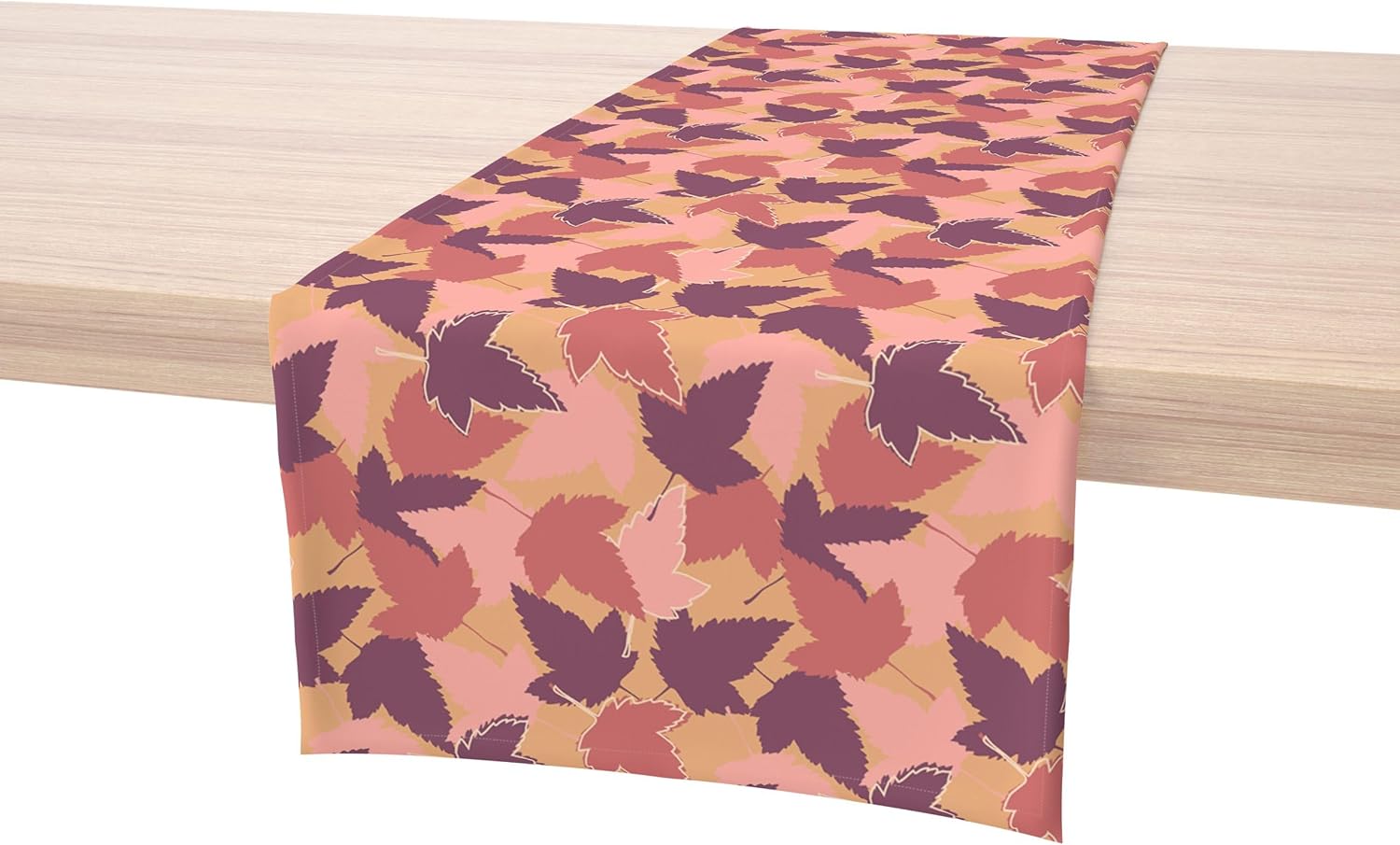 Fabric Textile Products, Inc. Table Runner, 100% Cotton, 16x90, Fall Season Maple Leaves