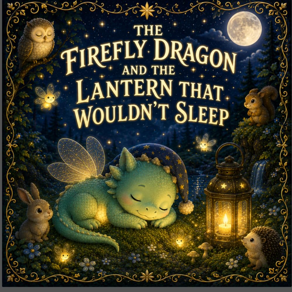 The firefly dragon and the lantan that wouldn't sleep: A Gentle Bedtime Picture Book About Courage, Kindness, and Sleep