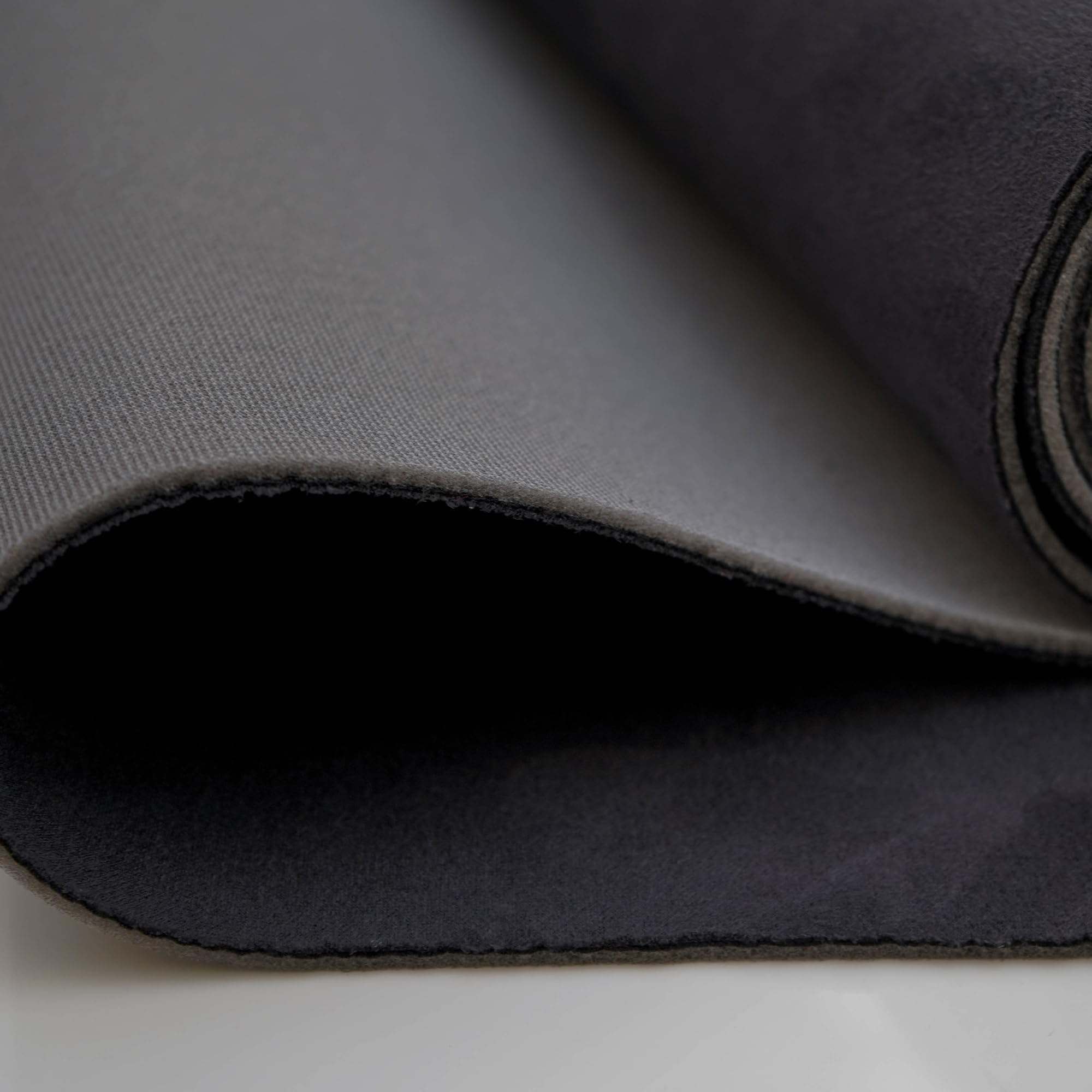 Węgiel drzewny w stylu Alcantara Podsufitka 3 mm z pianki/scrim, rozciągliwy spandeks, zamszowa tkanina - idealna do podsufitki samochodu, wykończenia i wyposażenia wnętrz, pasuje do furgonetki i