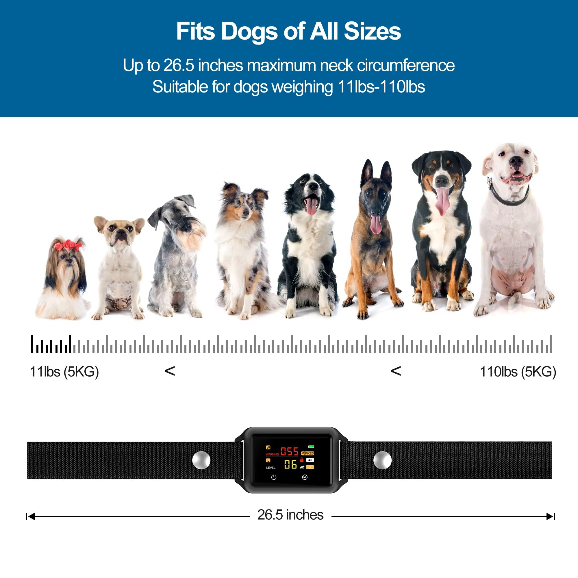 Anti-Barking Smart Dog Collar, Black, One Size Fits All - Image 3