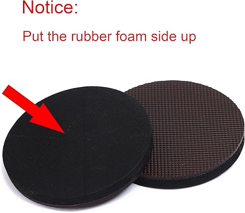 Miniatura 6 de Almohadillas antivibración para lavadora, almohadillas antideslizantes para muebles para suelos de madera dura, protectores de tapones