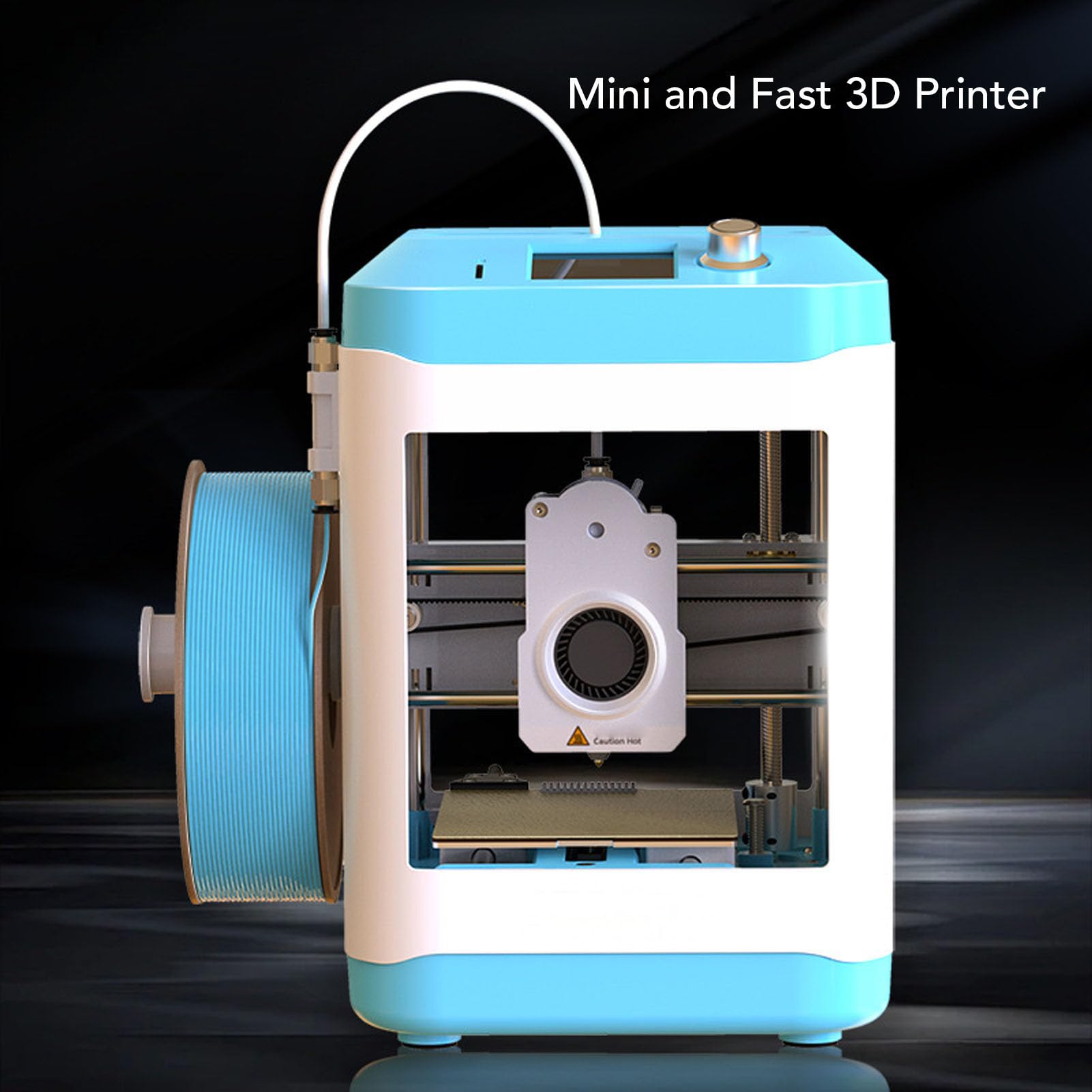 Jeffergarden Stampante 3D Mini Stampante 3D con Ugello Avanzato e a Doppia Trasmissione a Coppia Elevata 9,5 X 11,4 X 9,1 Cm Dimensioni di Stampa per Principianti, Bambini, Scuola, Insegnamento,