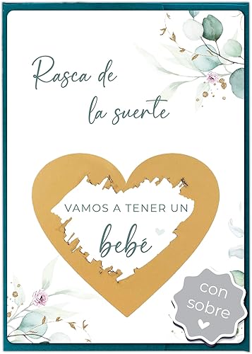 Miniatura 1 de Jolicoon Tarjeta de rascar Vamos a tener un bebé con sobre - Anunciar embarazo bebé