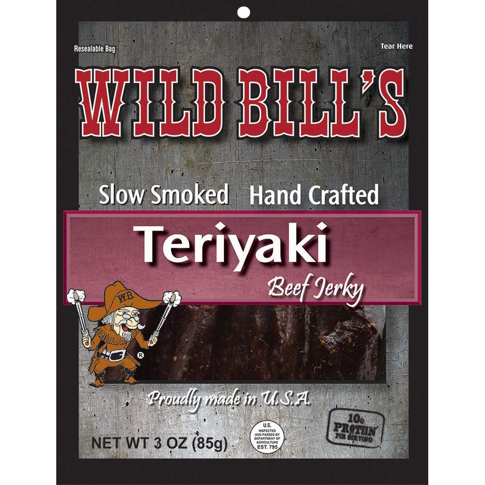 Wild Bill’s Teriyaki Beef Jerky 3 Ounce Pack (3 count)