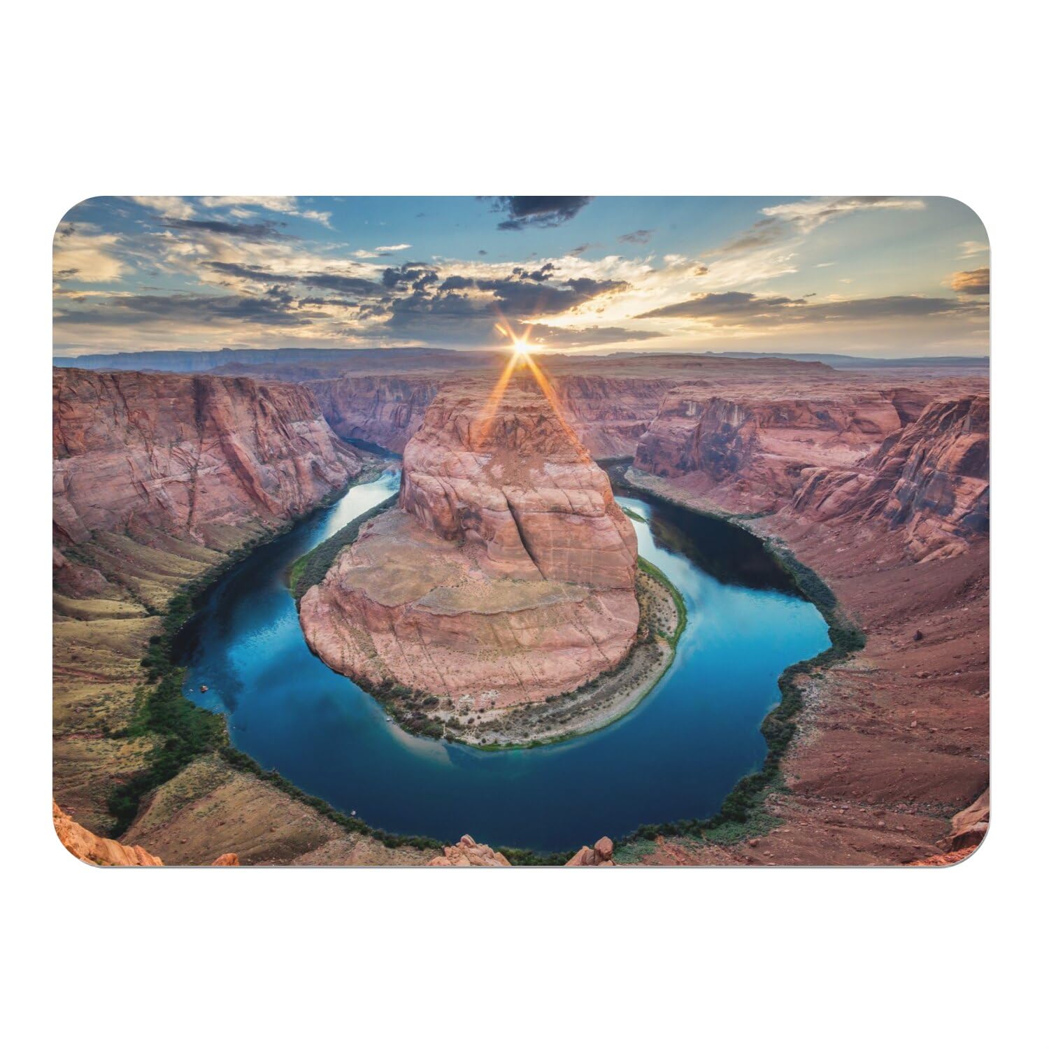 Napperons Horseshoe Bend Arizona | Décoration de table grand format en liège