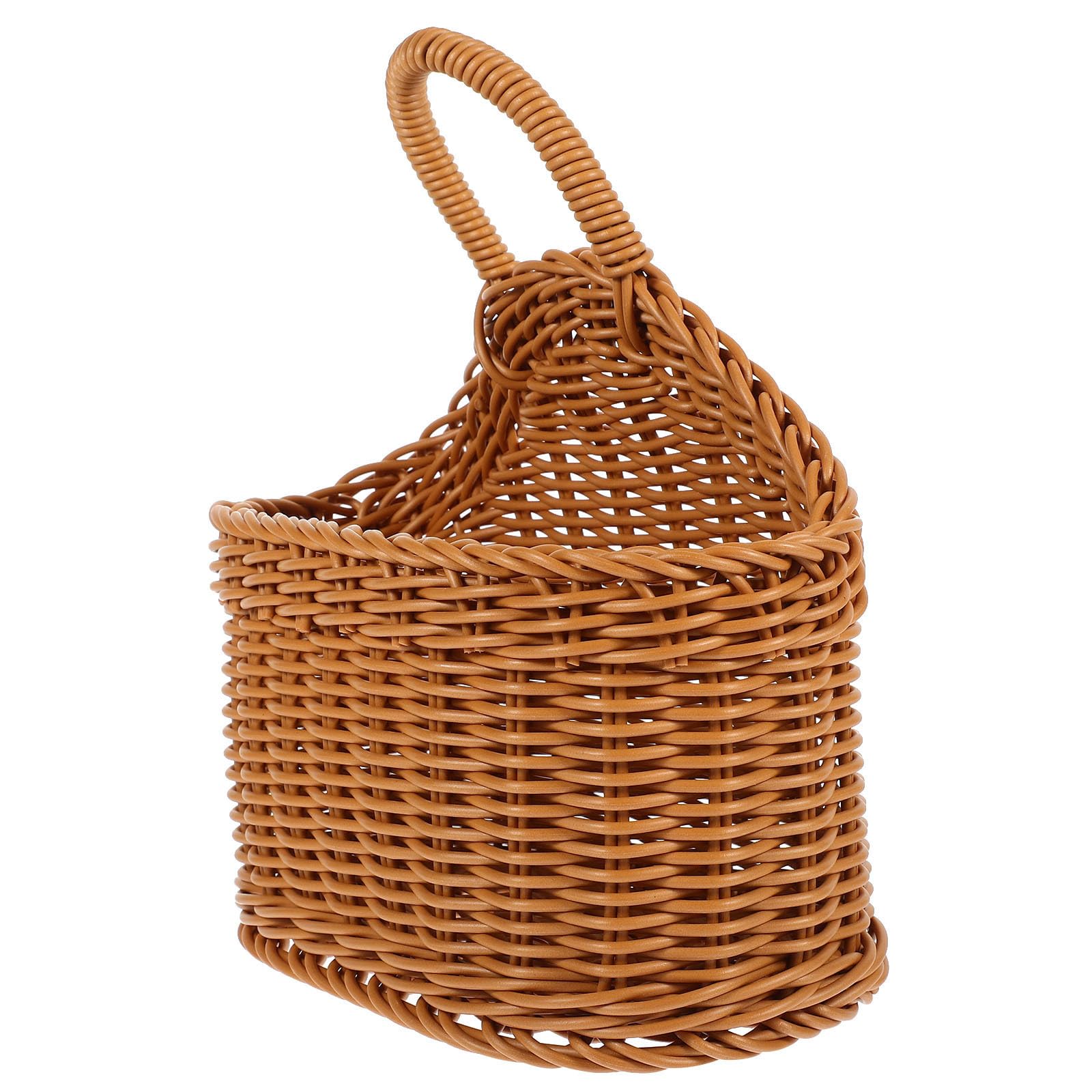 Cesta de almacenaje colgante para organizar utensilios de cocina campestre