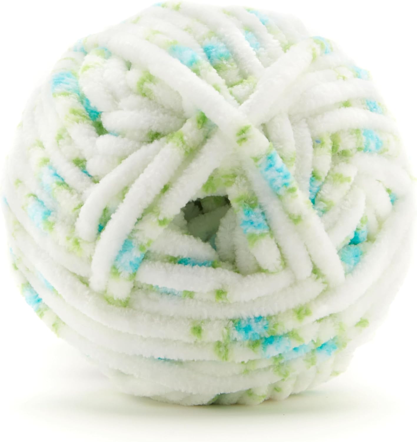 Loops & Threads Peacock Blossom Sweet Snuggles Lite Yarn – Super Bulky Weight Yarn for Knitting, Crochet, Weaving, Arts & Crafts, 12 Pack