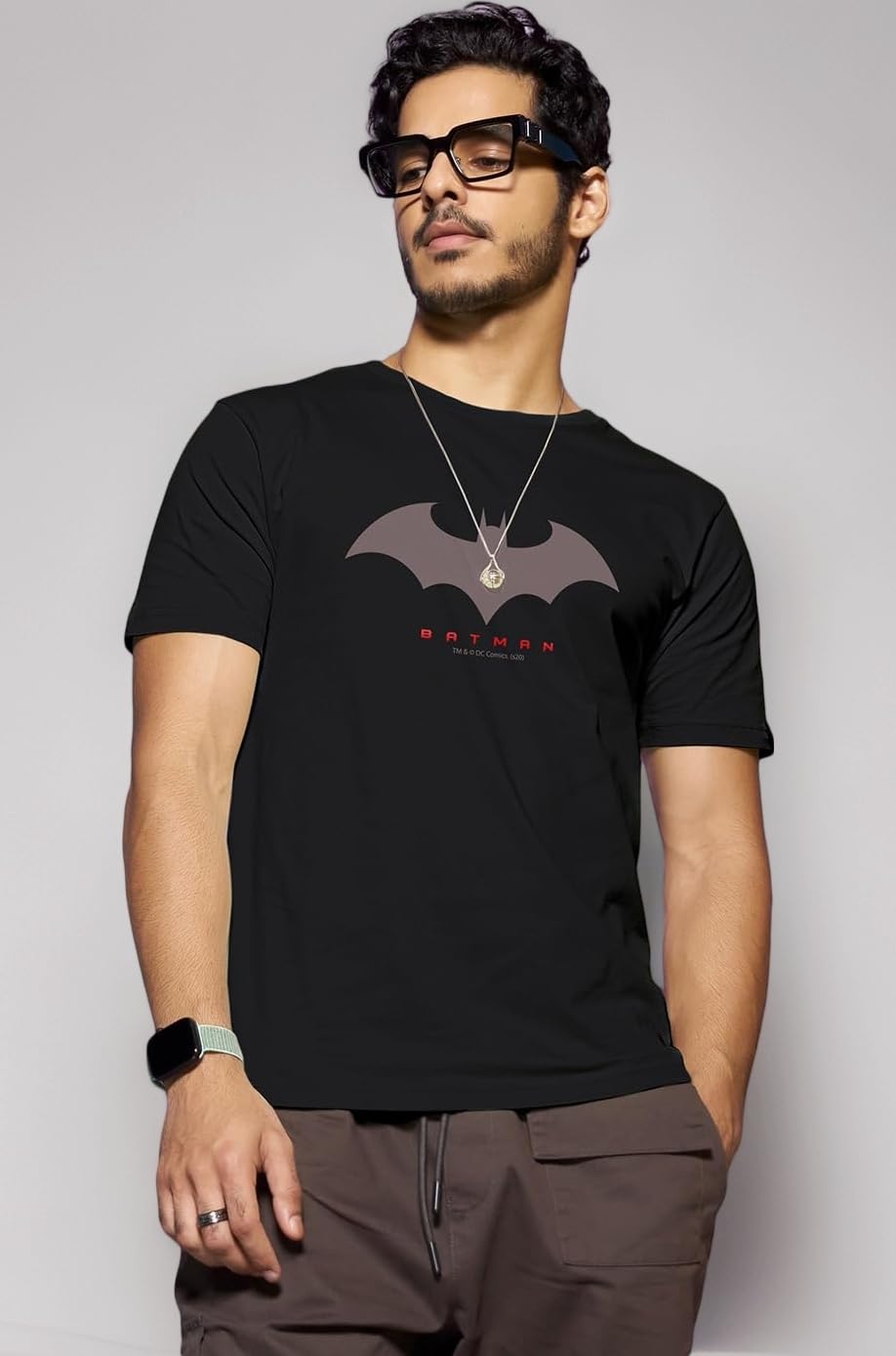 X DC Batman Men's Cotton Graphic Print Regular Fit Half Sleeve Round Neck T-Shirt | Tshirt for Men Cotton| Casual Wear | Street Wear