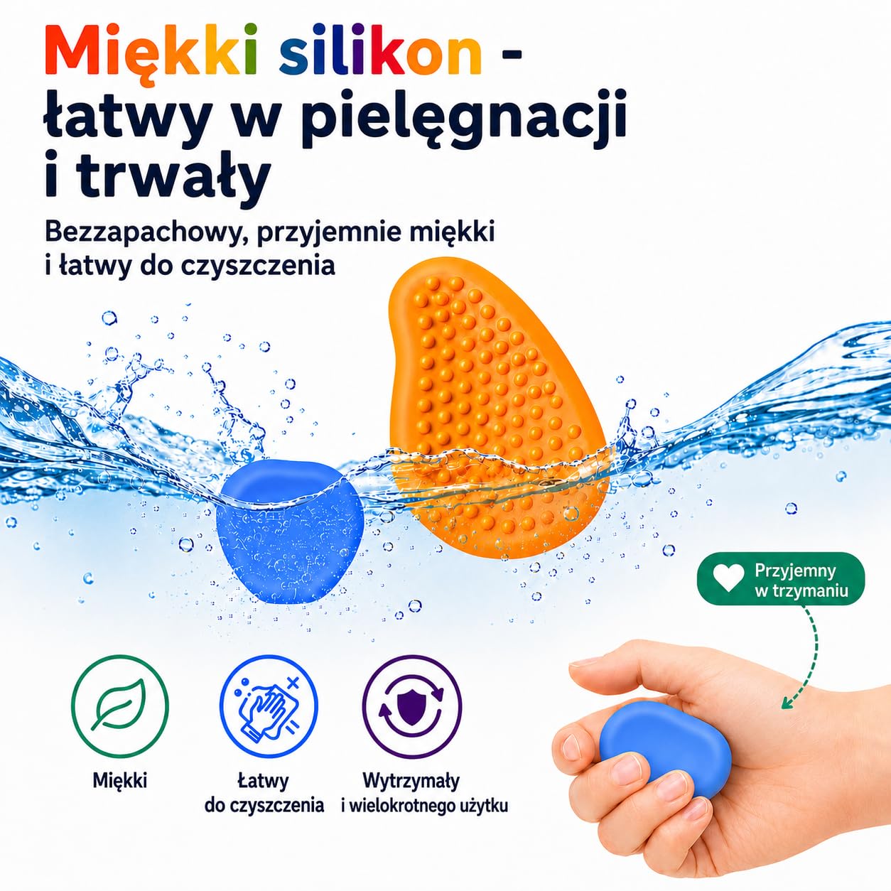 Silikonowe zabawki sensoryczne Fidget Toys 6 sztuk, antystresowe, redukujące stres, prezent dla dzieci i dorosłych, ADHD i autyzm