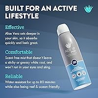 Vista 2 de Aloe Up Sport SPF 30 - Protector solar continuo en espray - Protector solar para cara y cuerpo, bloqueador solar con fórmula de secado rápido