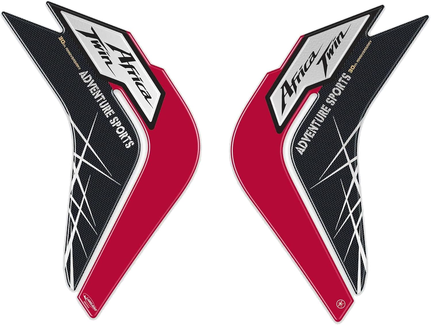 KIT ADESIVI 3D Per PROLUNGHE PARAMANI MOTO Compatibili HONDA Africa Twin 1100 L - Foto 8