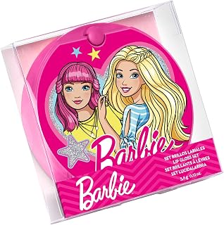 Barbie Set Polvera Brillos de Labios