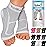 TechWare Pro Ankle Brace Compression Sleeve - Relieves Achilles Tendonitis, Joint Pain. Plantar Fasciitis Foot Sock with Arch Support Reduces Swelling & Heel Spur Pain. (White, S/M)