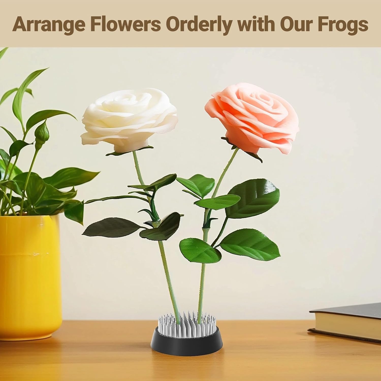 Japanese Flower Arrangers, 4 Pcs Flower Frogs, Flower Pin Frogs, 2 X 0.8 Inches Flower Arrangers, Floral Fixed Tools, Arrangement Pins Holder