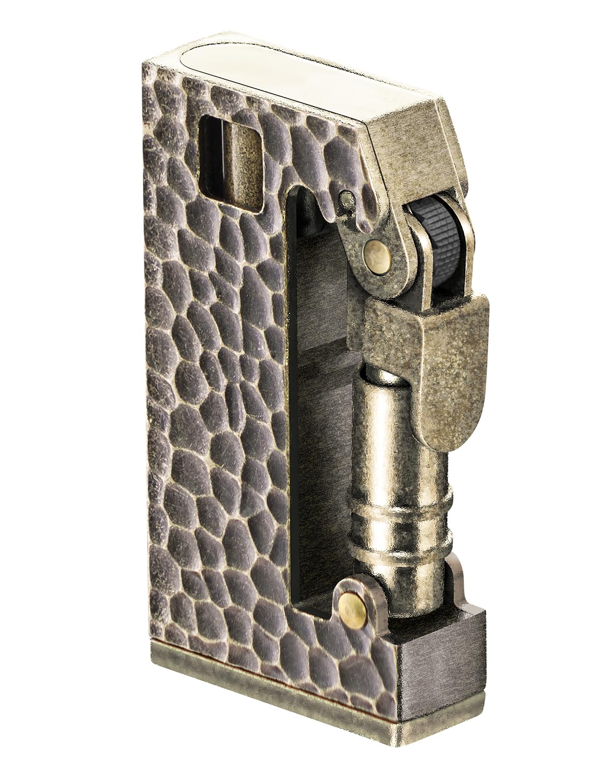 Wallego Men's Golden Vintage Petrol Lighter Refillable Kerosene Lighter, For (Sold Without Petrol)