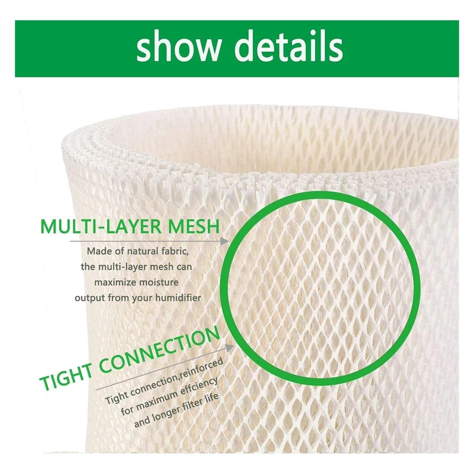 Reemplazo Del Filtro De Mecha Del Humidificador, MAF-1, MA0950, MA1200, MA1201, MA09500, MA12000, MA12001, MA12010, Compatible Con Essick, Compatible Con Emerson, Fácil Instalación