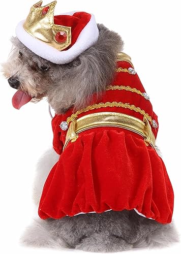 Miniatura 1 de Vestidos de Halloween para perro, reina para mascotas, con corona de diamantes, trajes para cachorros, disfraces para perro, gato, gatito,