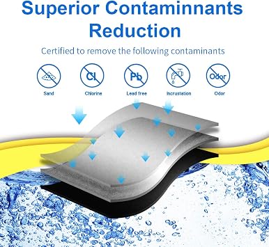 EXCELPURE RWF0300A Inline Water Filter, Replacement for GE GXRTDR, Samsung DA29-10105J, Whirlpool WHKF-IMTO, IC-100A, 4378411RB, Samsung HAFEX/EXP, For Refrigerator, IceMaker, RVs, Marines, 4PACK