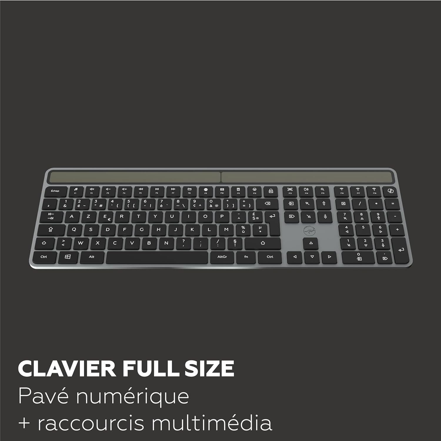 Full view of Mobility Lab KS720W AZERTY keyboard layout