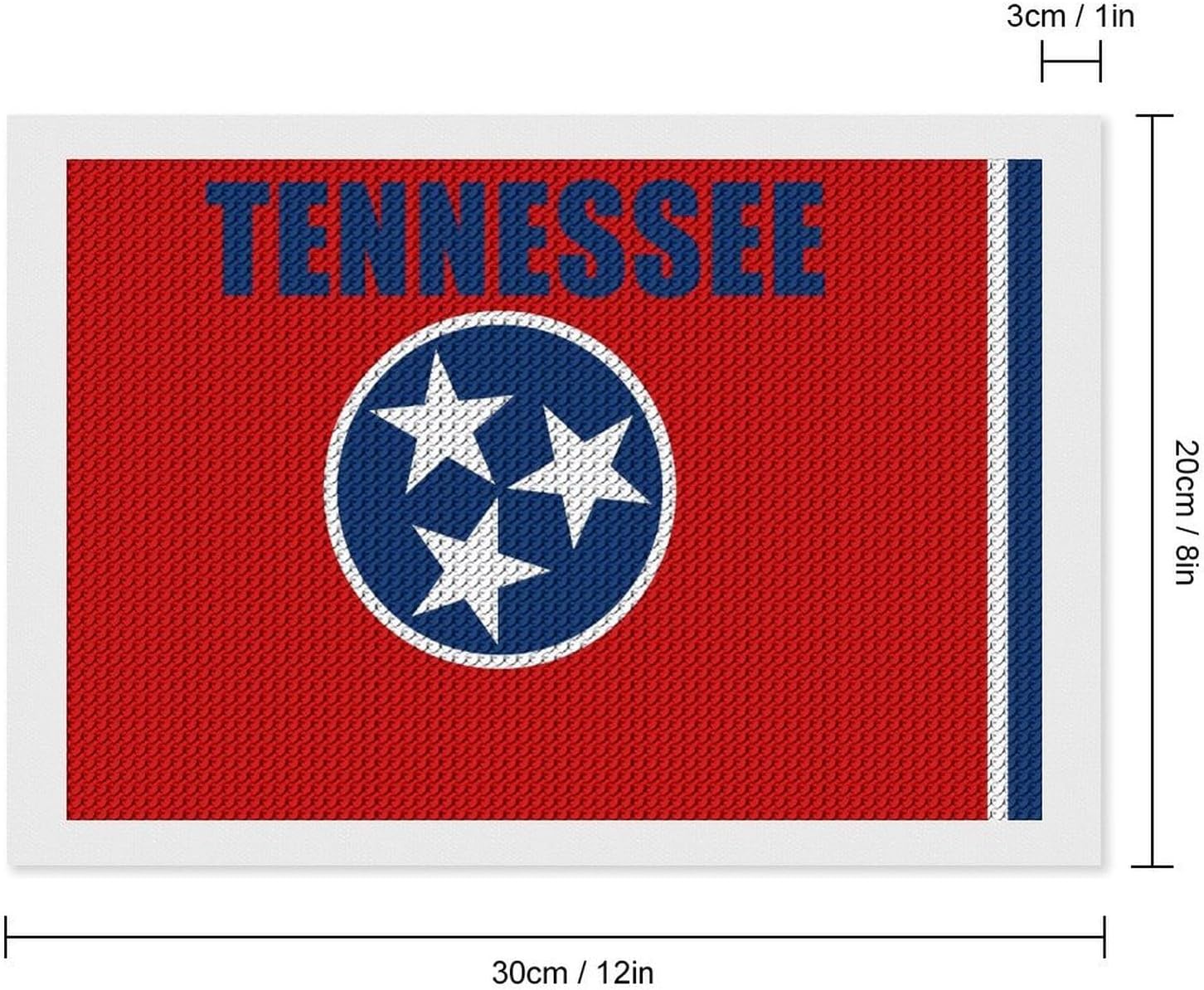 Tennessee. Flag 5D Diamond Art Kits for Adults Full Round Drill Crafts image 2