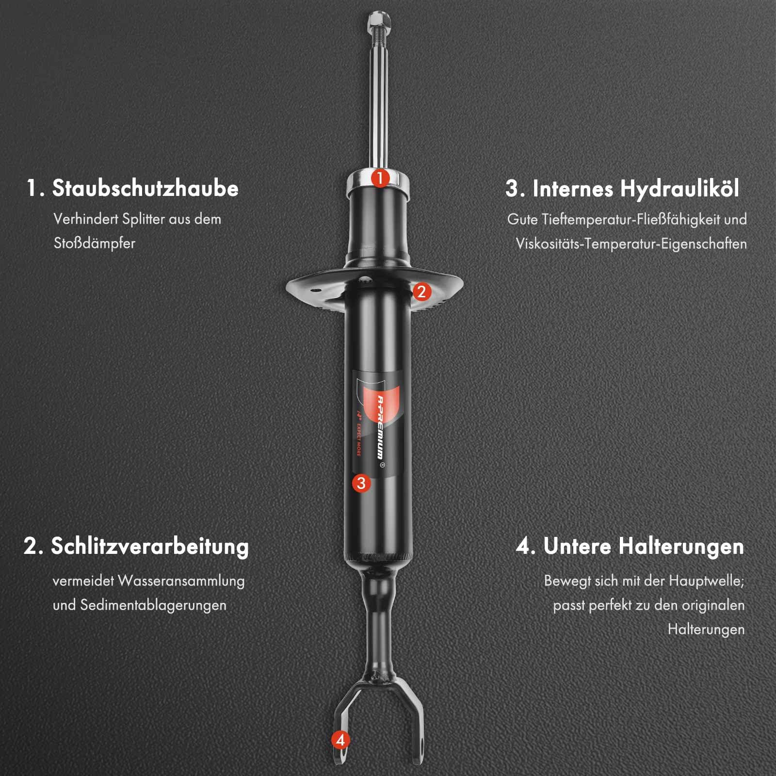 Federn Vorne Frankberg 2x Stoßdämpfer Hinterachse Für Audi A4 8D2 A4 Avant 8d5 1995 2001 Stossdämpfer Vorne