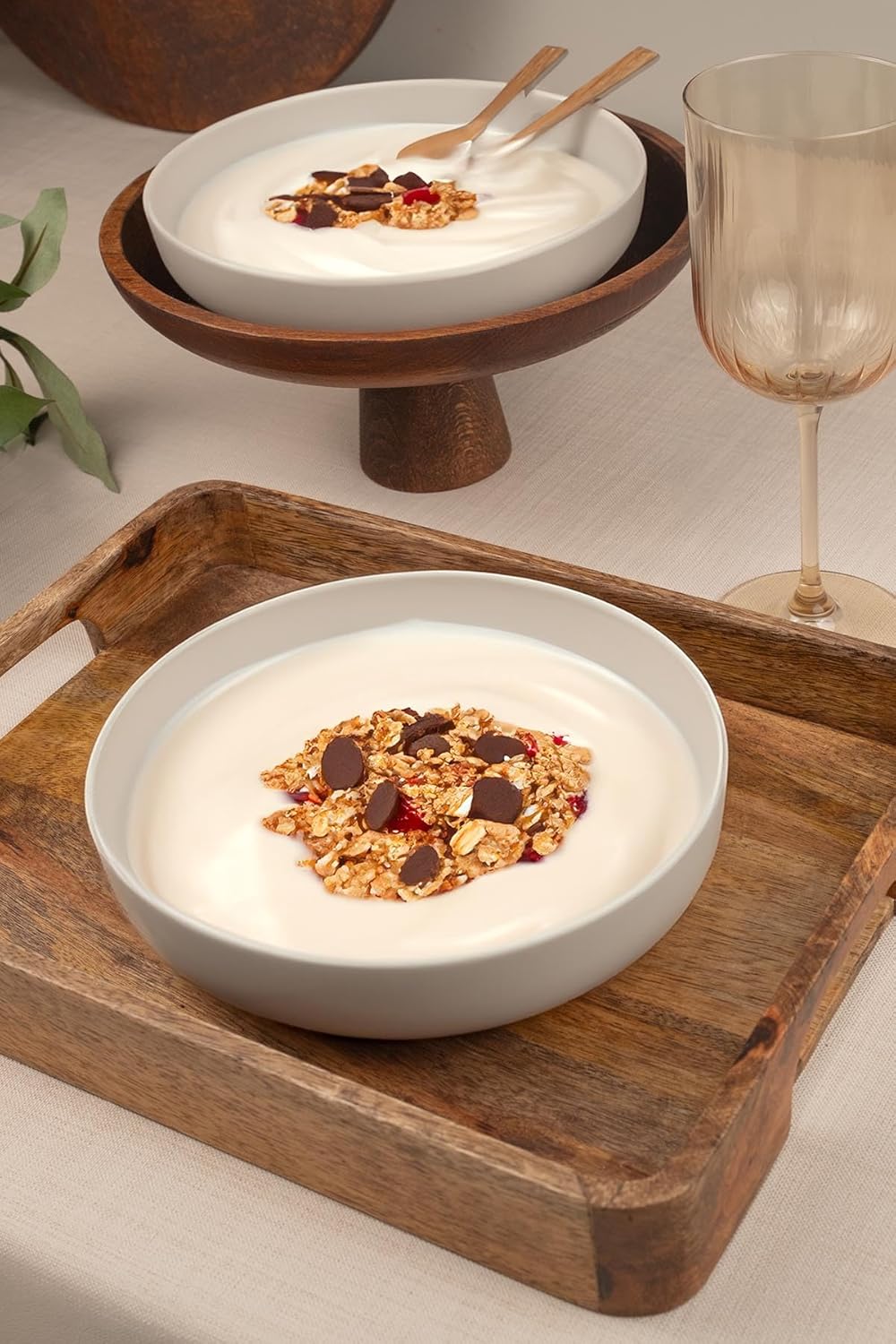 Kütahya Porselen Moderna 2 li 20 Cm Kase Krem