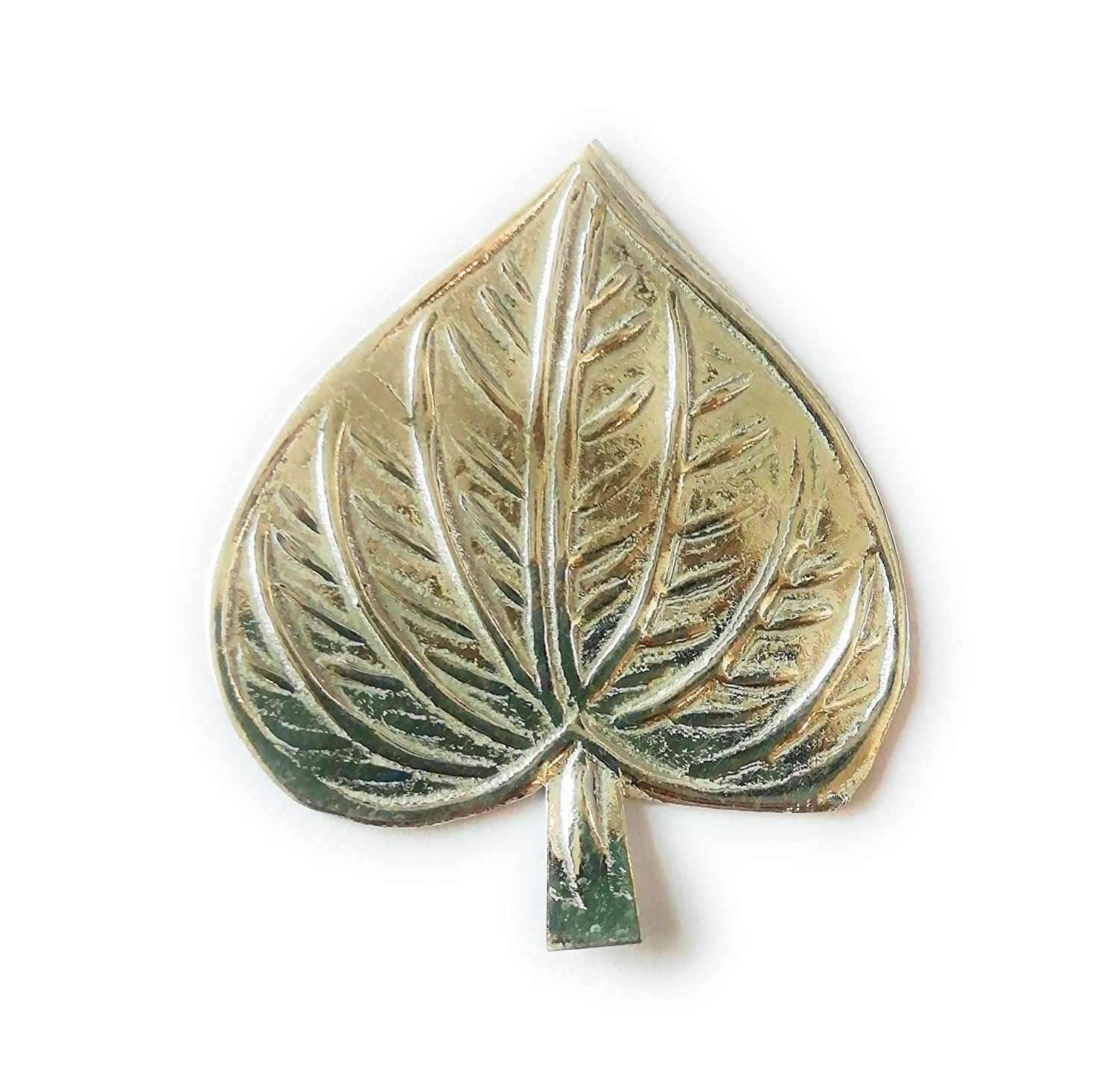 SJ Pure Silver Paan Leaf/Paan Ka Patta/Silver Betal Leaf for Pooja 1pcs