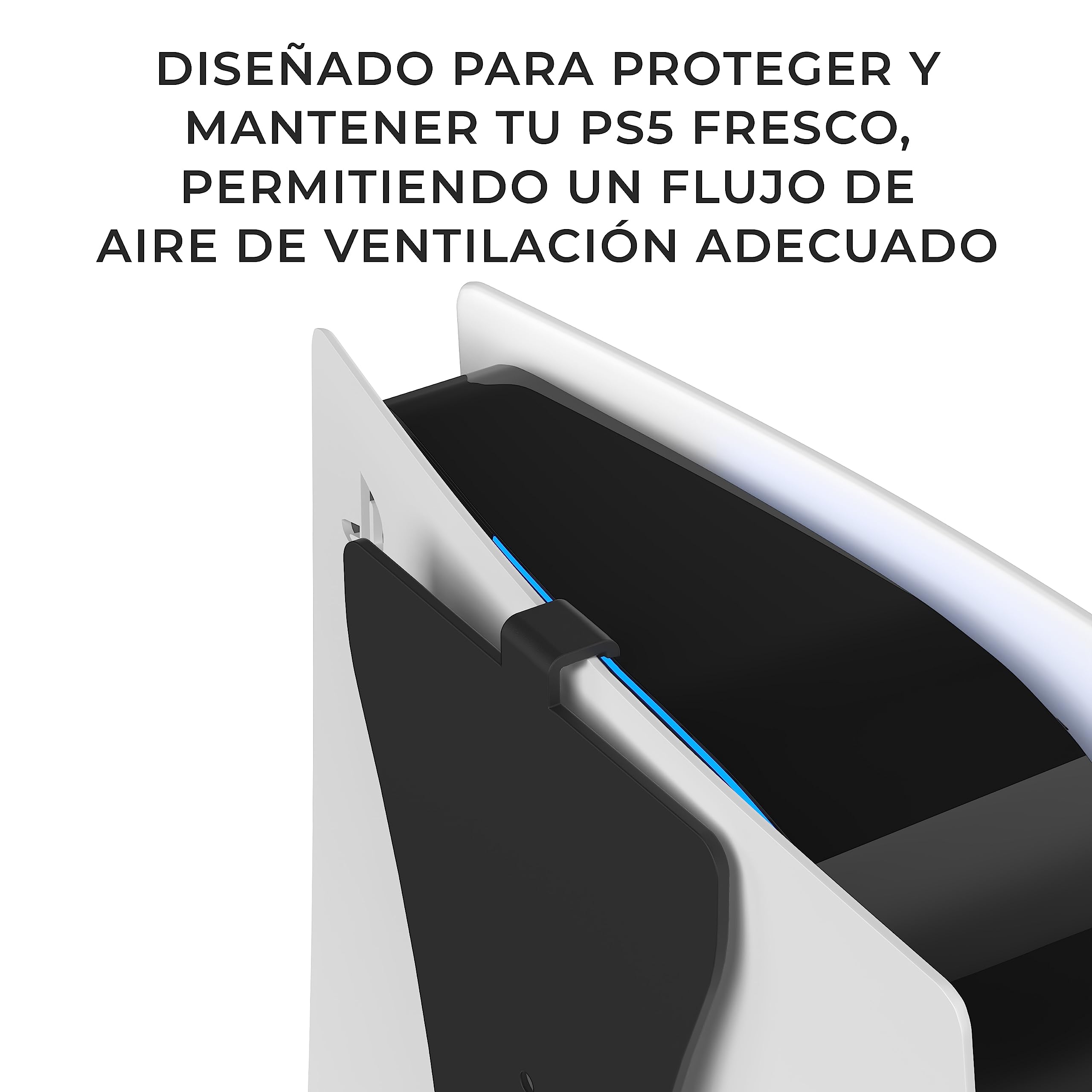 HumanCentric Soporte de pared compatible con PS5 Fat Original, soporte de metal de pared de PS5 Fat, soporte para versión de disco y digital, no compatible con PS5 Slim
