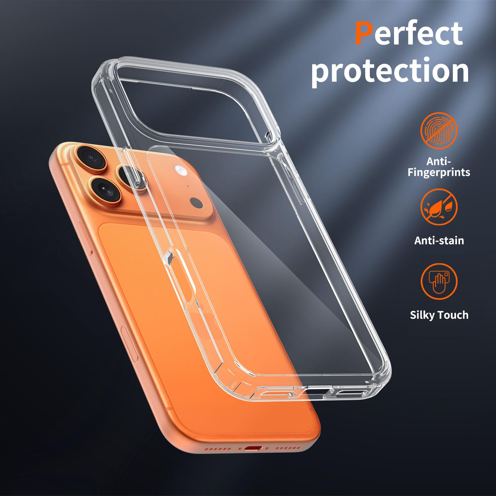 DIZORO® Crystal Clear Compatible with iPhone 18 Pro / 17 Pro Case with Anti-Yellow Shockproof Transparent Cover — Amazon image 6