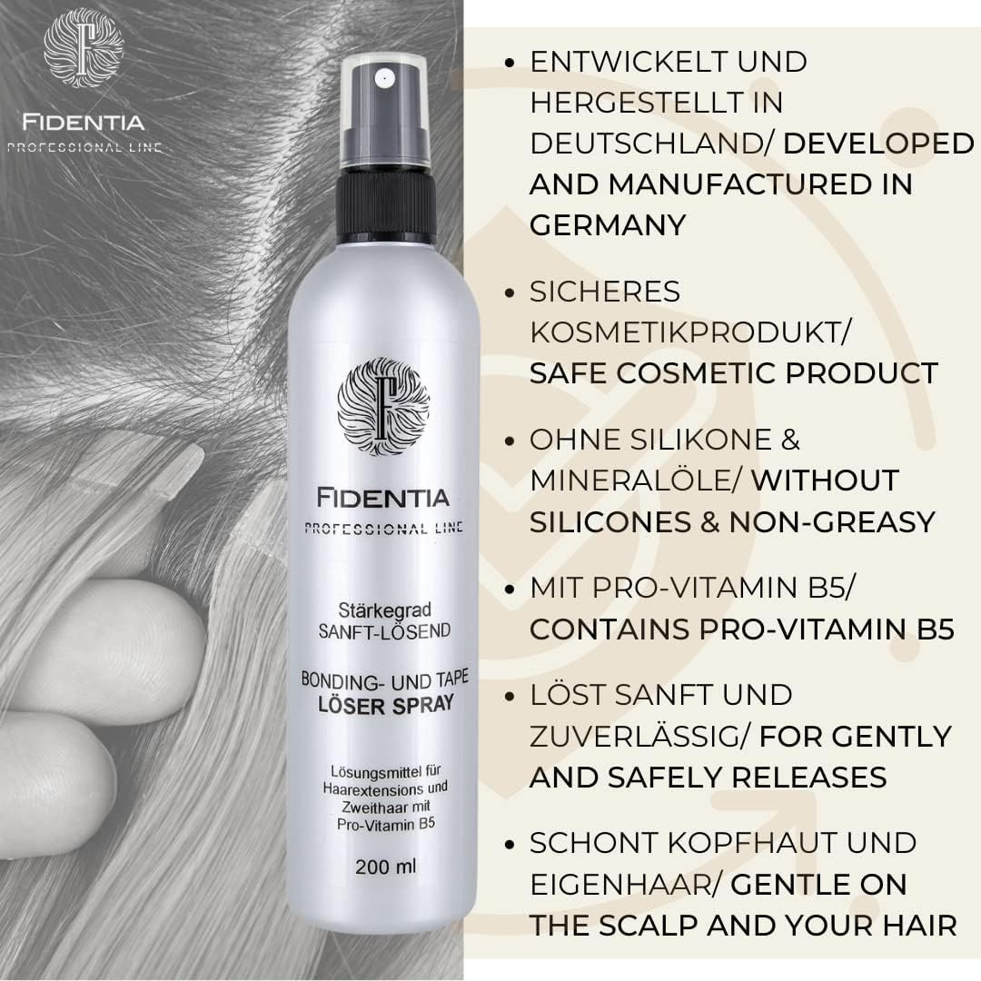 Fidentia Remover Liquid | Solvente per la rimozione collante di parrucche ed estensioni per capelli