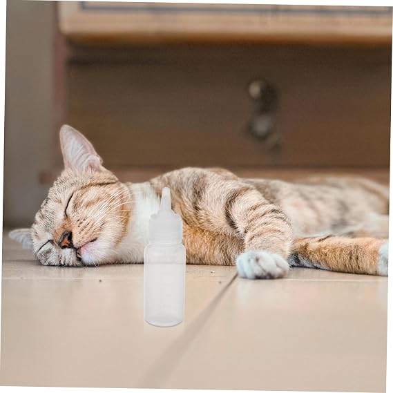 BESPORTBLE 2sets Puppy Nursing Bottle Measurement Scale Pet Nursing Kit for Cats and Dogs Includes Replacement Nipple and Cleaning Brush for Small Pets Feeding