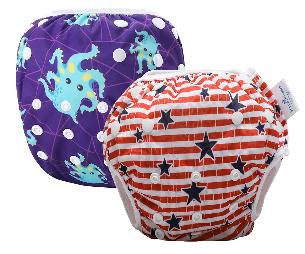 storeofbabyReusable Baby Swim Diapers Swimming Pants for Newborn Toddlers 0-3 Years