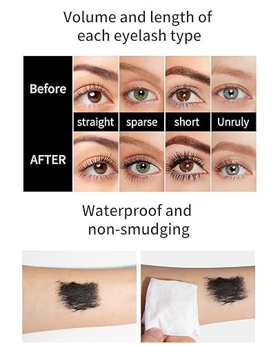 Miniatura 3 de Máscara de pestañas negra Prime, máscara de pestañas alargadora y fortalecedora para mujeres maduras mayores, voluminizadora, larga estancia,