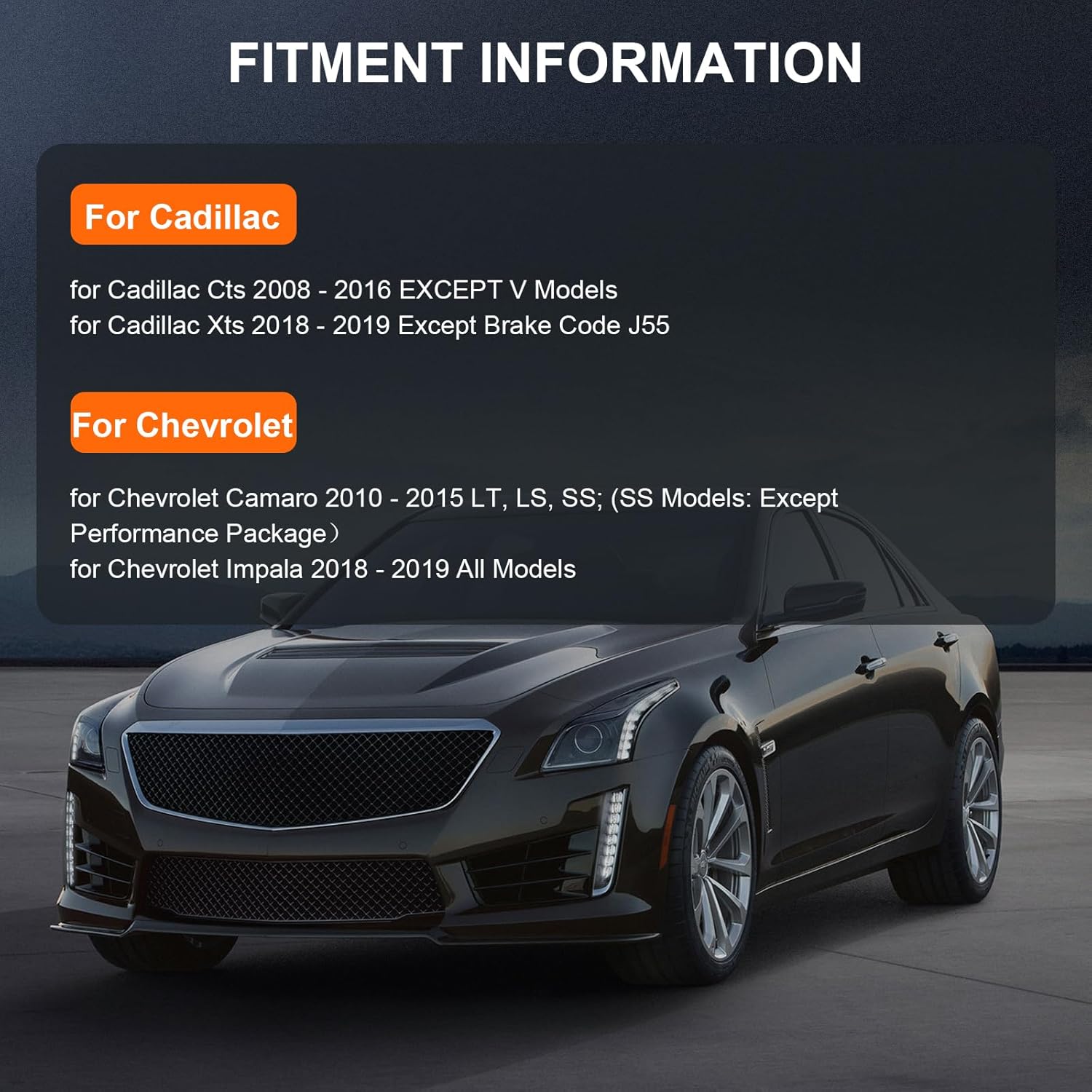 OCPTY Wheel Bearing and Hub Assembly Premium 513282 2019 for Cadillac CTS Front: AWD, 2018-2019 for Chevrolet Impala, 2018-2019 for Cadillac XTS Except Brake Code J55, 2018 for Cadillac CTS Re