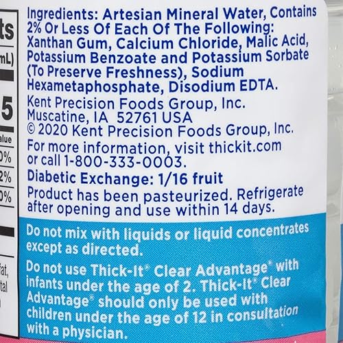 Miniatura 3 de Thick-It Aquacare H2O - Bebida de agua espesa con consistencia de néctar
